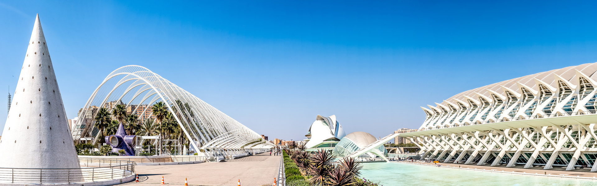 Visita el exterior de la Ciudad de las Artes y las Ciencias
