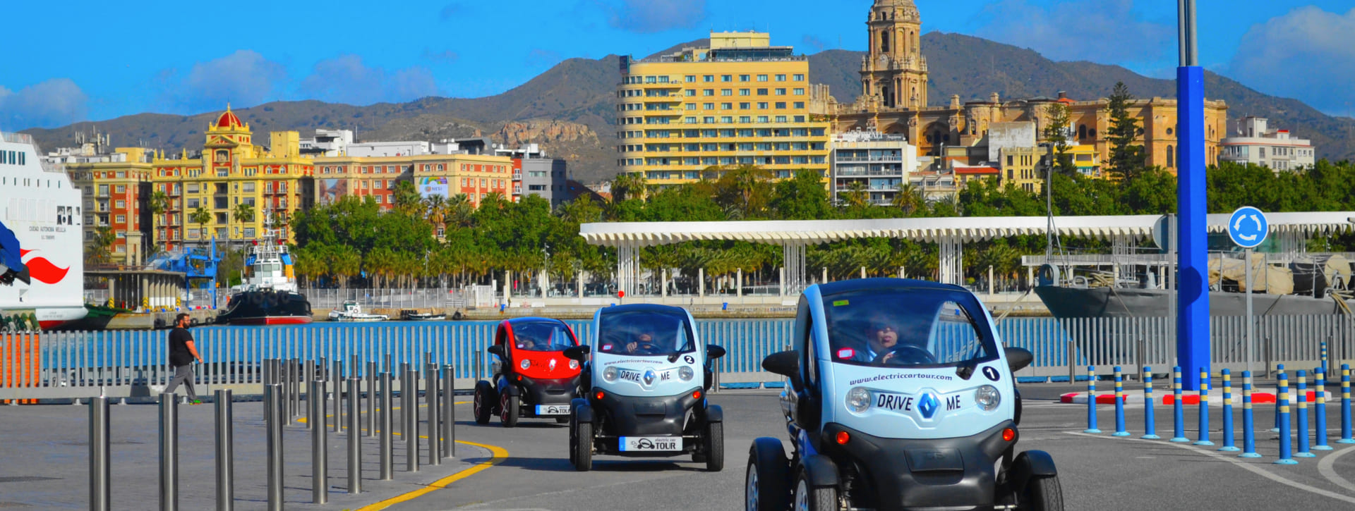 Tour privado en coche eléctrico por Málaga