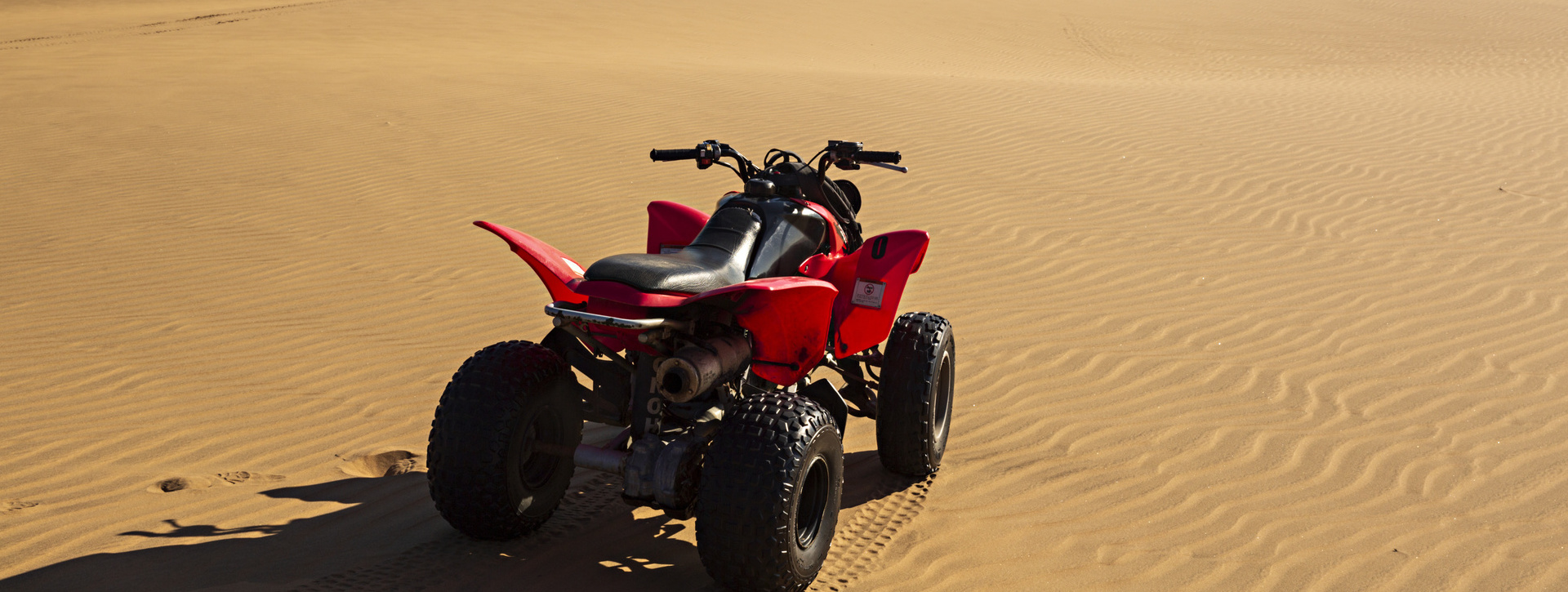 Paseo en quad por el mini Sahara